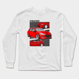 Mazda 3 bl 2gen Japanese Comics Long Sleeve T-Shirt